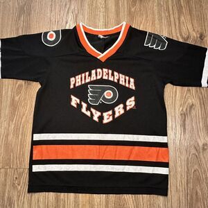 Mighty Mac NHL Hockey Philadelphia Flyers Black/Orange Youth Small‎ Jersey